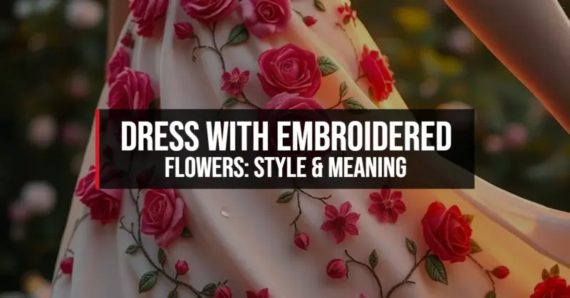 Dress with Embroidered Flowers: Style & Meaning
