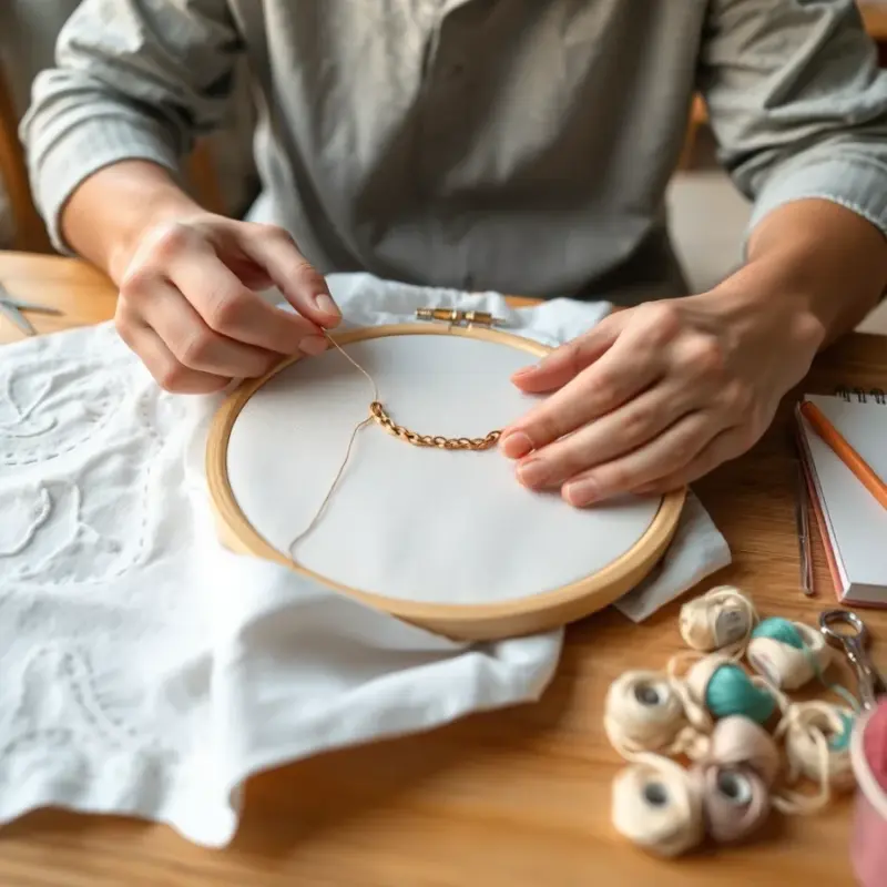 Step-by-Step Guide to Mastering Chain Stitch Embroidery by Hand chain stitch embroidery